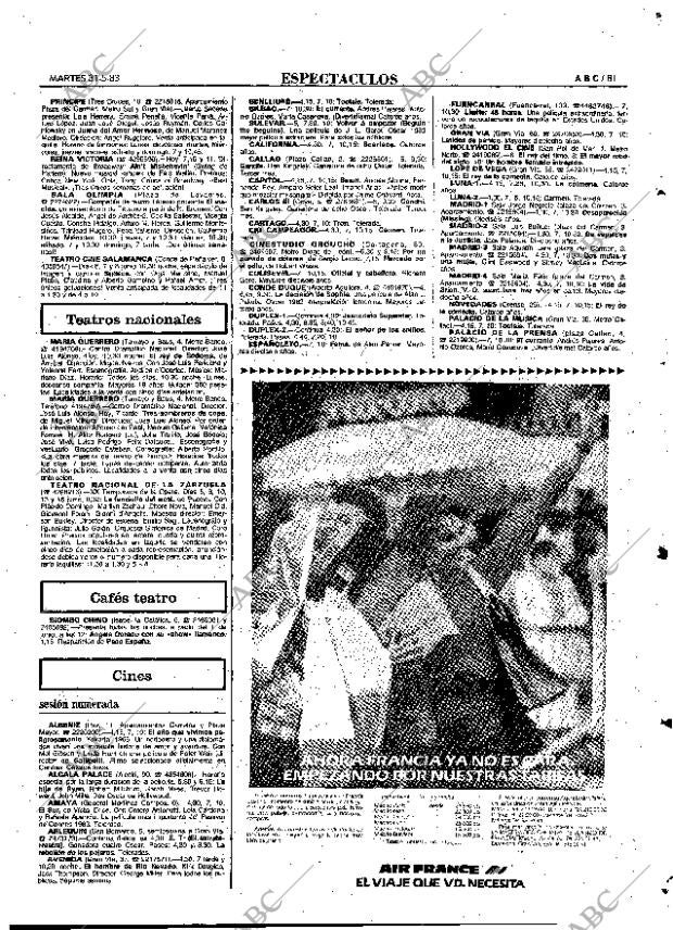 ABC MADRID 31-05-1983 página 81