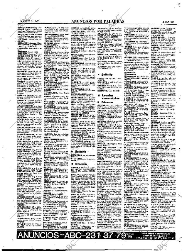 ABC MADRID 31-05-1983 página 87