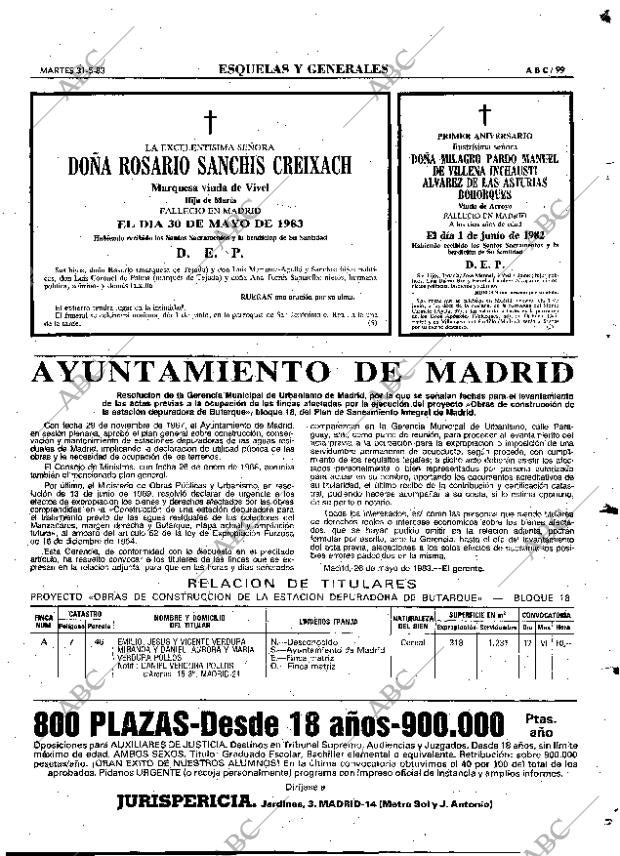 ABC MADRID 31-05-1983 página 99
