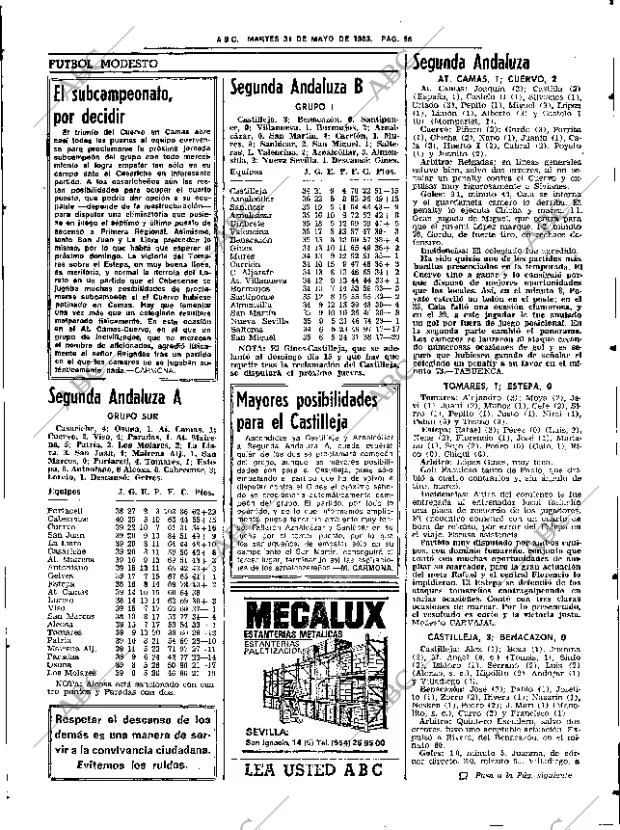 ABC SEVILLA 31-05-1983 página 71