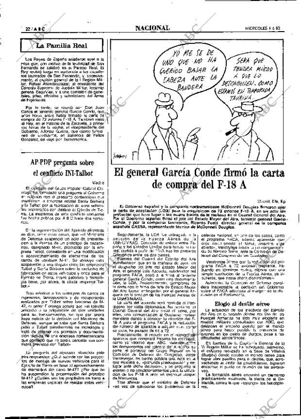 ABC MADRID 01-06-1983 página 22