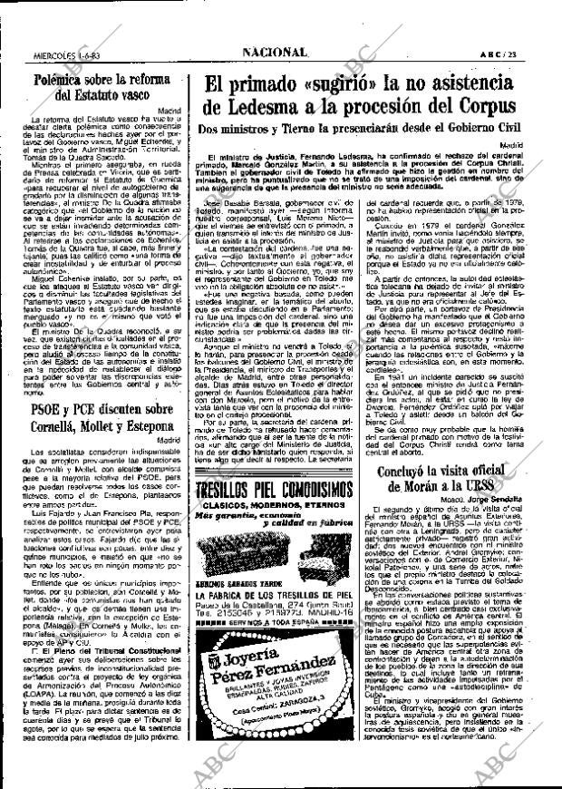 ABC MADRID 01-06-1983 página 23