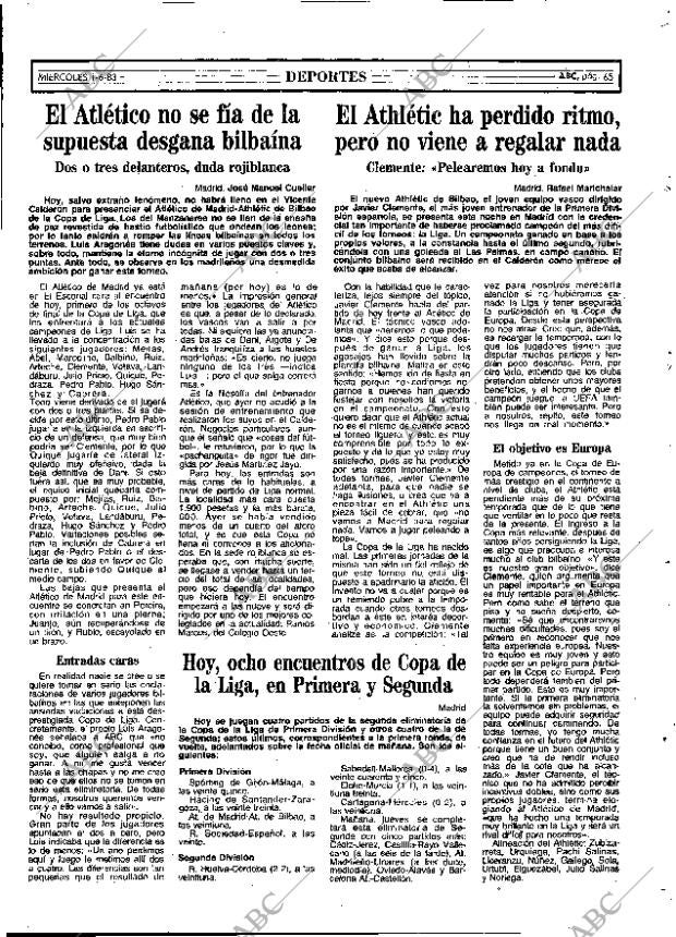 ABC MADRID 01-06-1983 página 65