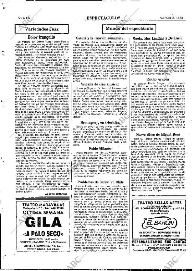 ABC MADRID 01-06-1983 página 72