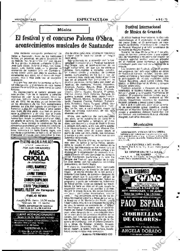 ABC MADRID 01-06-1983 página 73