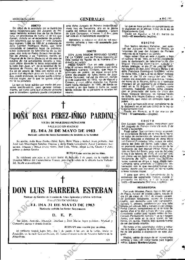 ABC MADRID 01-06-1983 página 91