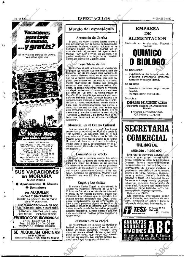 ABC MADRID 03-06-1983 página 72