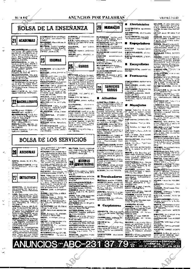 ABC MADRID 03-06-1983 página 86