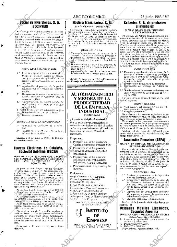 ABC MADRID 13-06-1983 página 58