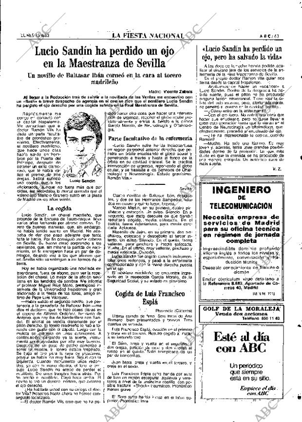 ABC MADRID 13-06-1983 página 63