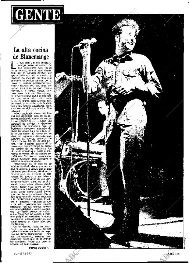 ABC MADRID 13-06-1983 página 85