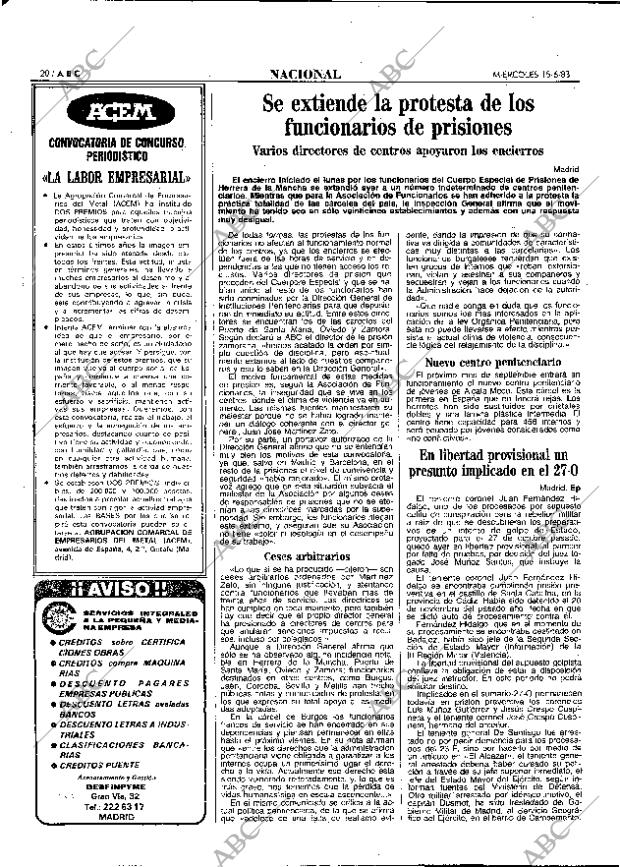 ABC MADRID 15-06-1983 página 20
