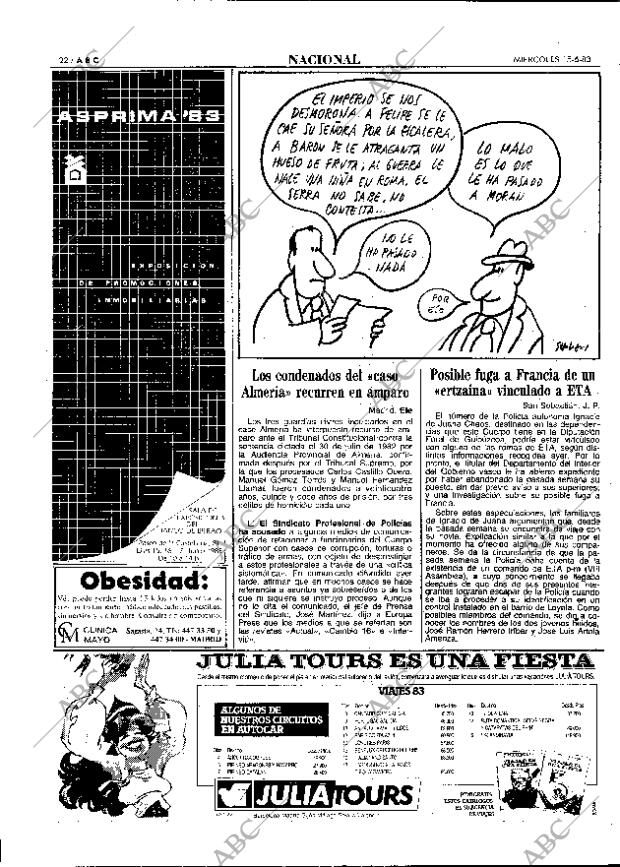 ABC MADRID 15-06-1983 página 22