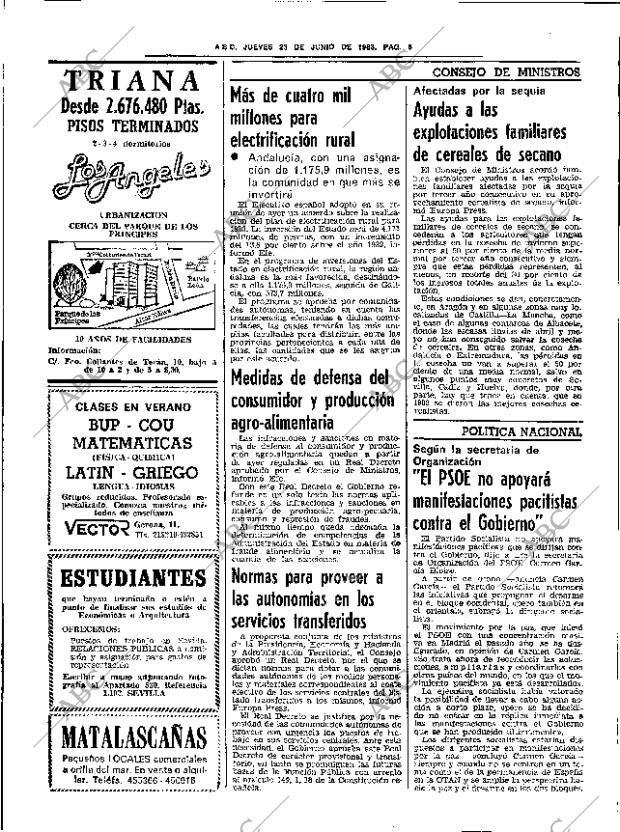 ABC SEVILLA 23-06-1983 página 20