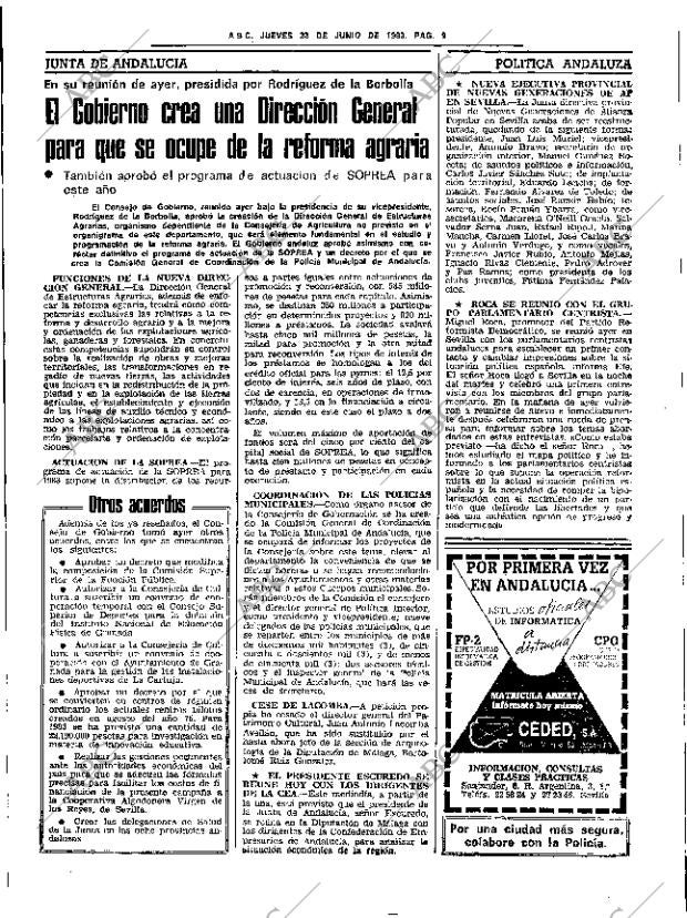 ABC SEVILLA 23-06-1983 página 21