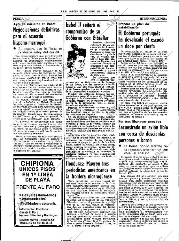 ABC SEVILLA 23-06-1983 página 22