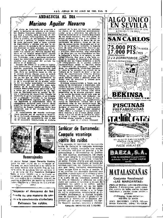 ABC SEVILLA 23-06-1983 página 27