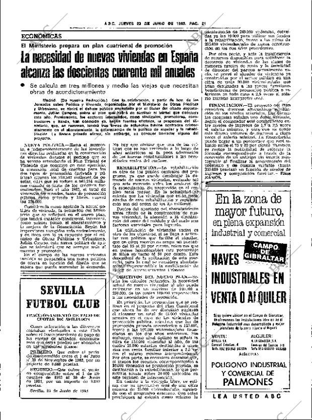 ABC SEVILLA 23-06-1983 página 33