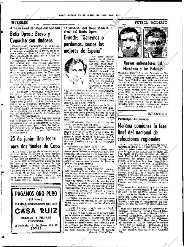 ABC SEVILLA 23-06-1983 página 64