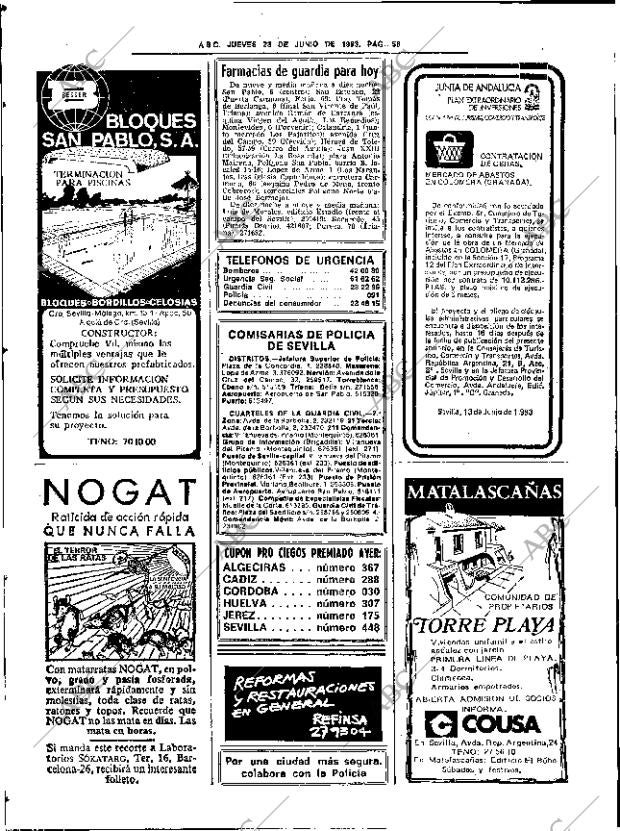 ABC SEVILLA 23-06-1983 página 70