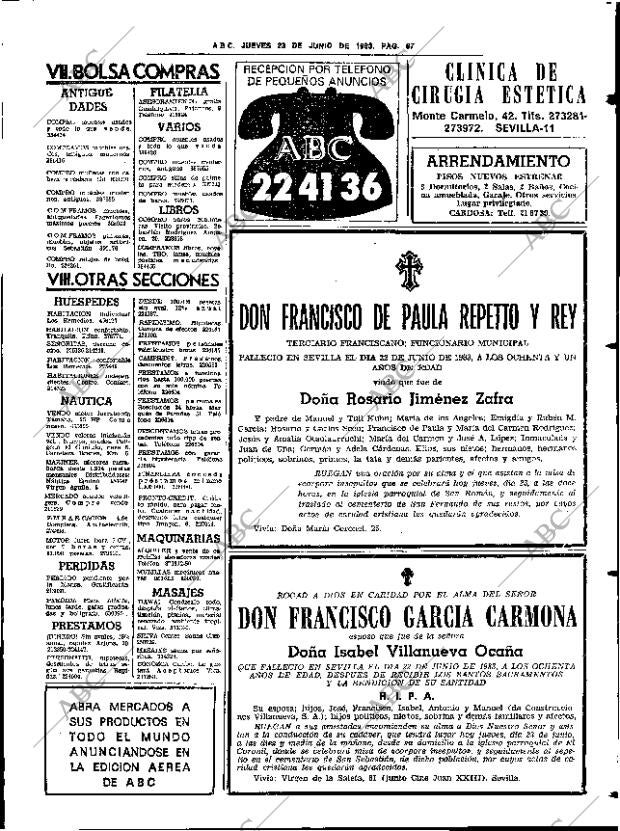 ABC SEVILLA 23-06-1983 página 79