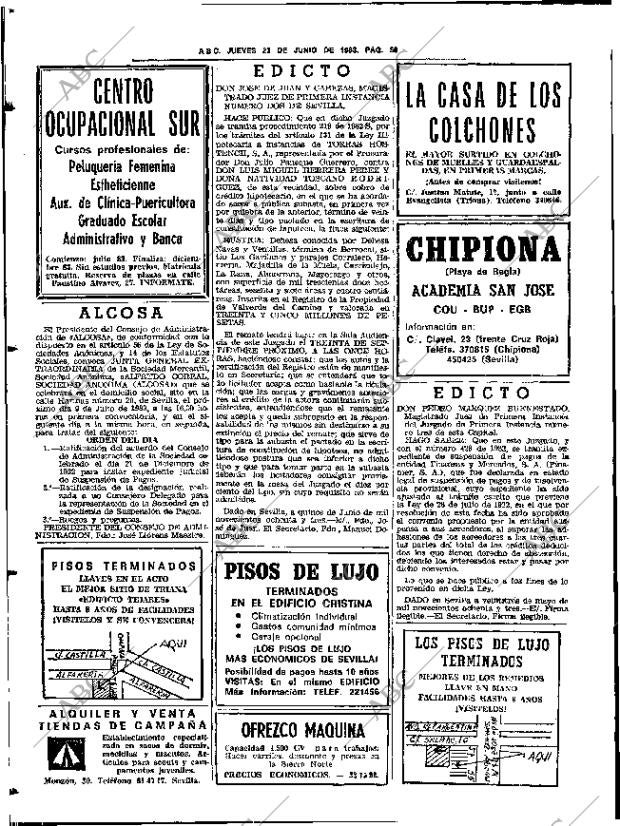 ABC SEVILLA 23-06-1983 página 80