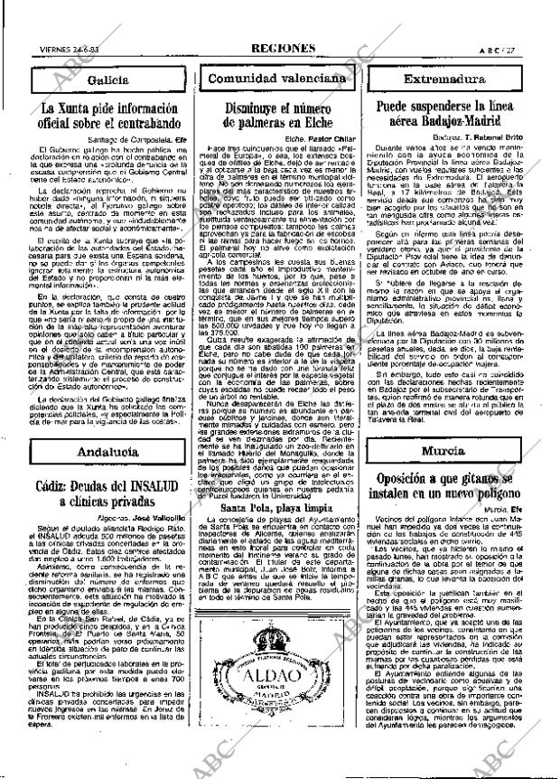 ABC MADRID 24-06-1983 página 27