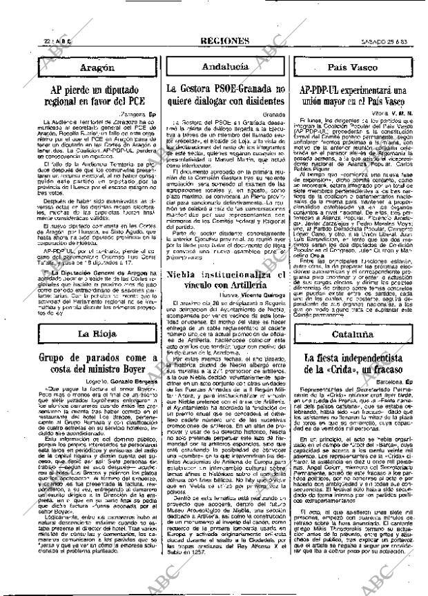 ABC MADRID 25-06-1983 página 22