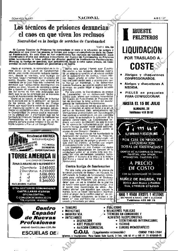 ABC MADRID 26-06-1983 página 27