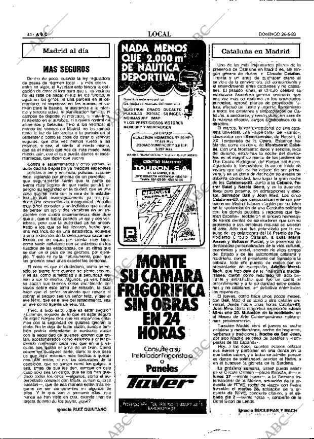 ABC MADRID 26-06-1983 página 44