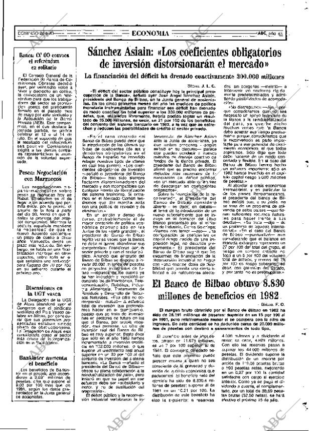 ABC MADRID 26-06-1983 página 63