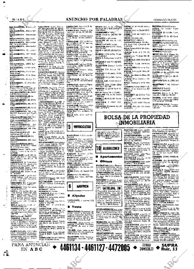 ABC MADRID 26-06-1983 página 88