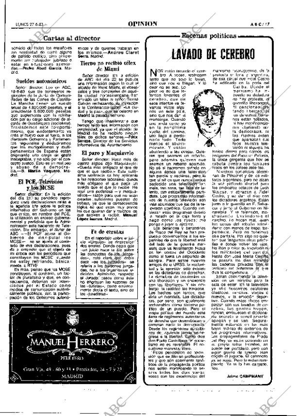 ABC MADRID 27-06-1983 página 17