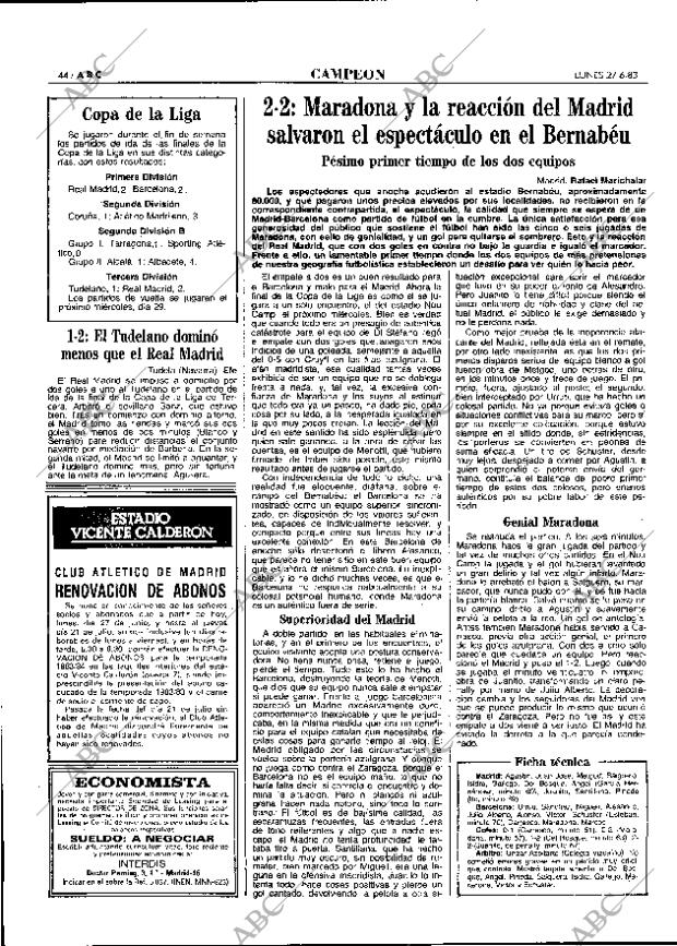 ABC MADRID 27-06-1983 página 44