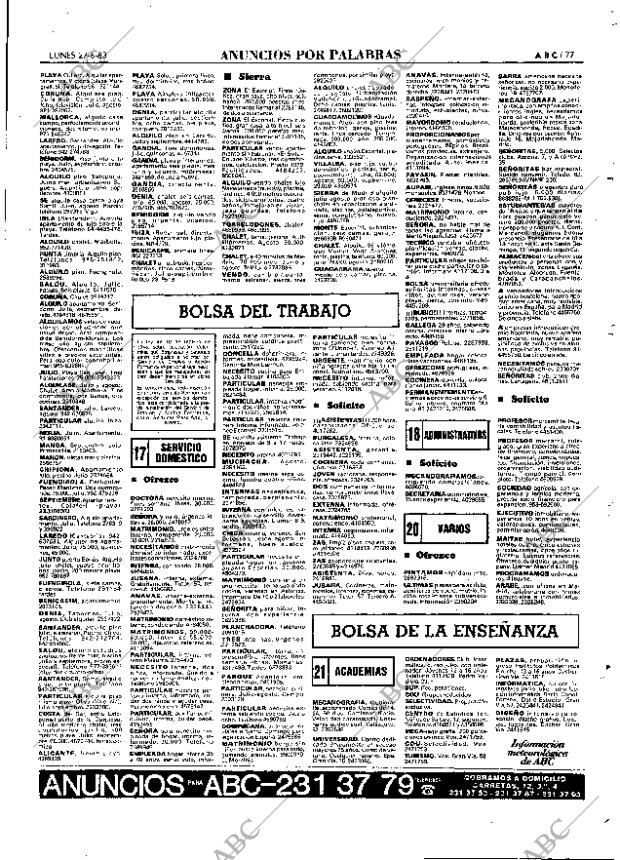 ABC MADRID 27-06-1983 página 77