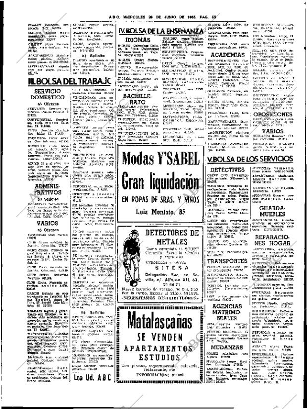 ABC SEVILLA 29-06-1983 página 69