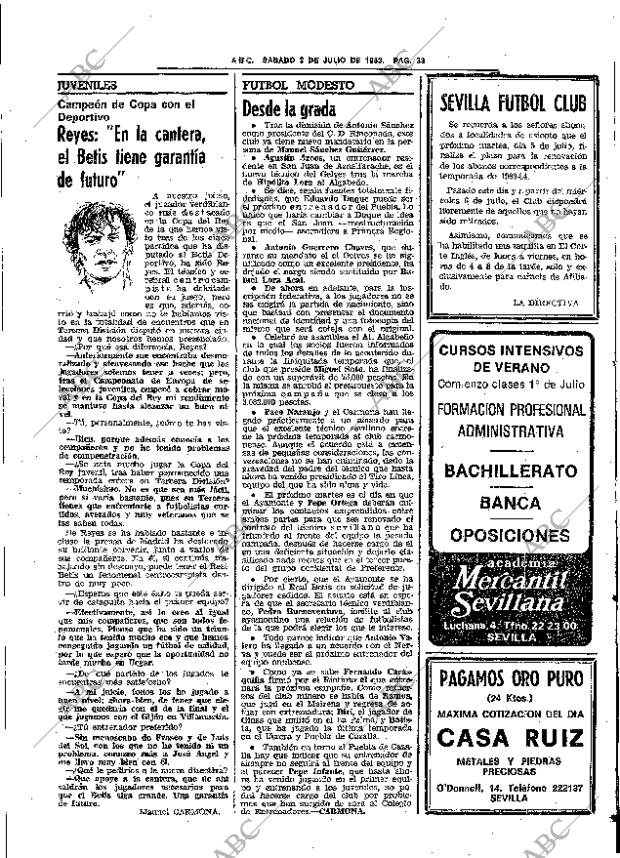 ABC SEVILLA 02-07-1983 página 41