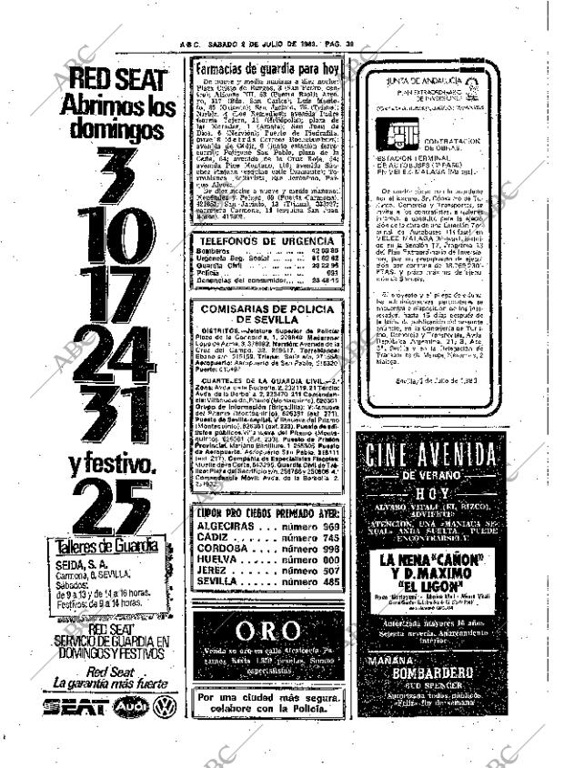 ABC SEVILLA 02-07-1983 página 46