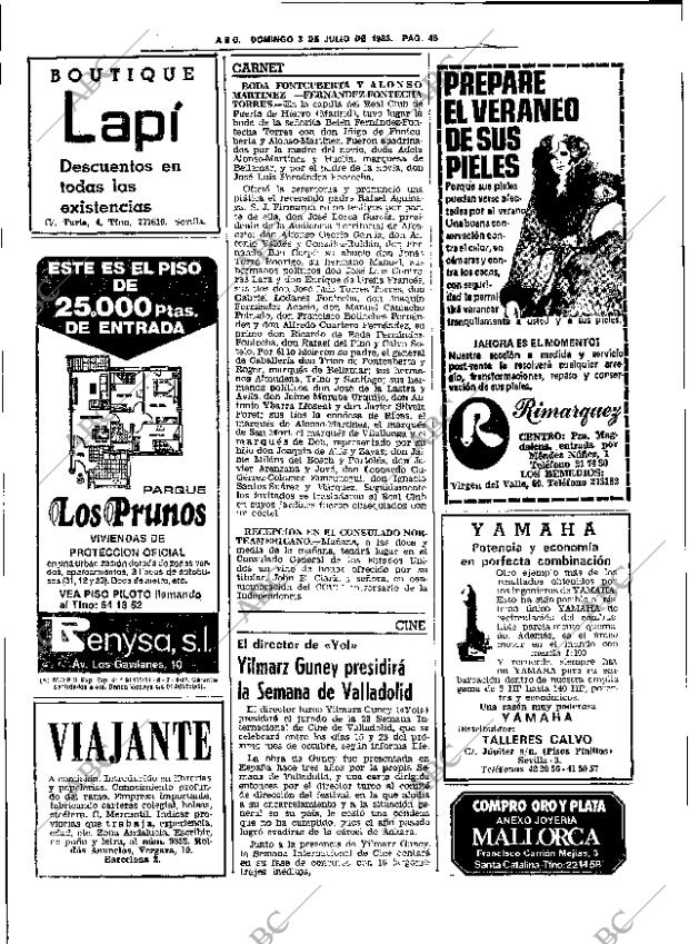 ABC SEVILLA 03-07-1983 página 62