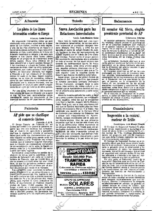 ABC MADRID 04-07-1983 página 23