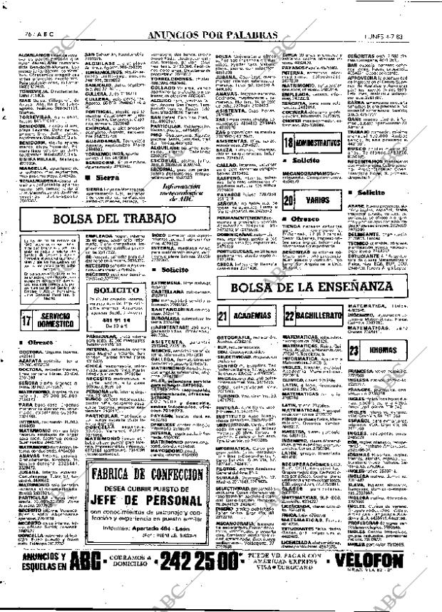 ABC MADRID 04-07-1983 página 76