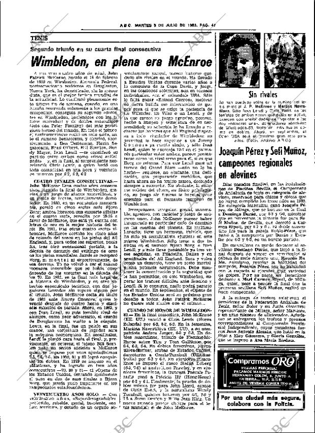 ABC SEVILLA 05-07-1983 página 63