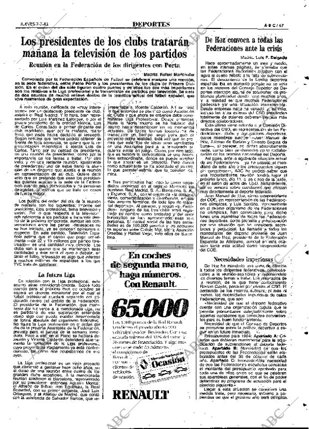 ABC MADRID 07-07-1983 página 67