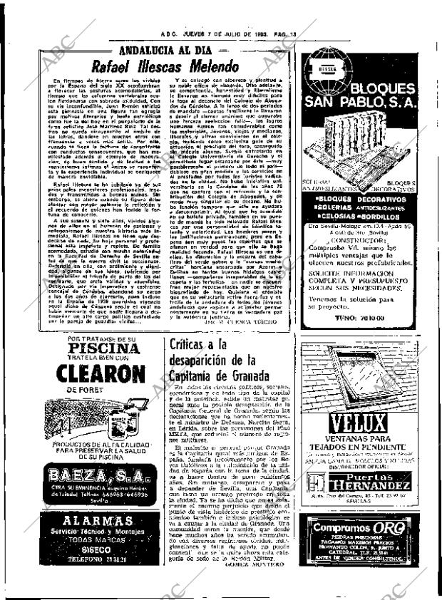 ABC SEVILLA 07-07-1983 página 23