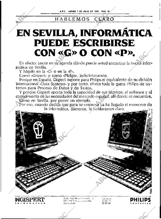 ABC SEVILLA 07-07-1983 página 39