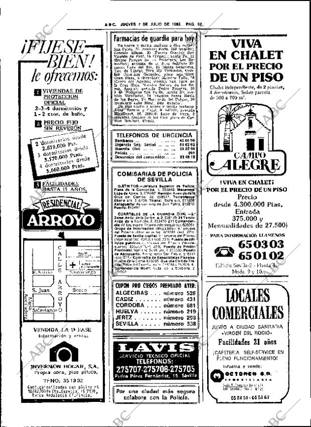 ABC SEVILLA 07-07-1983 página 62