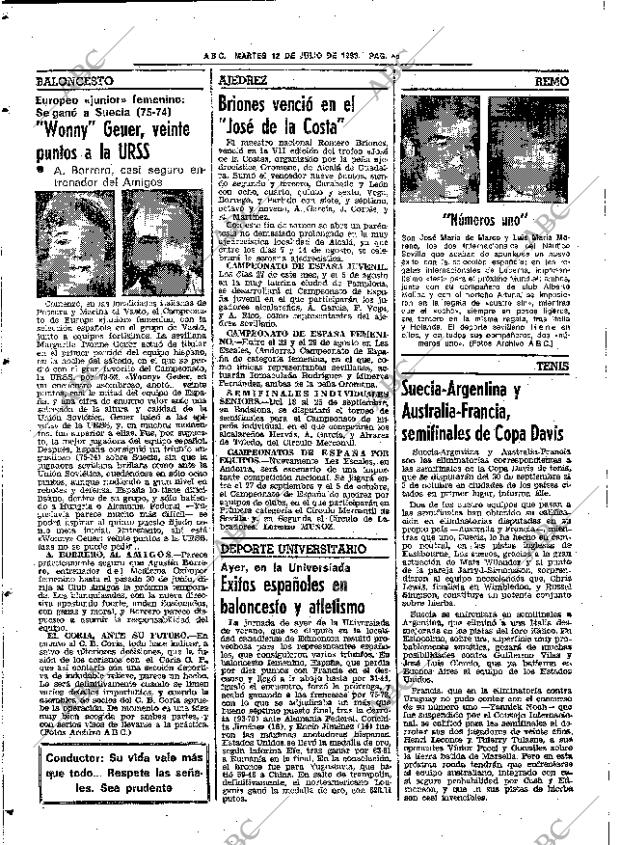 ABC SEVILLA 12-07-1983 página 64
