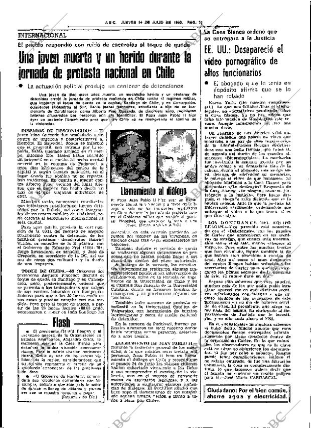ABC SEVILLA 14-07-1983 página 21