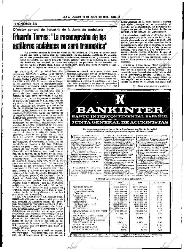 ABC SEVILLA 14-07-1983 página 27