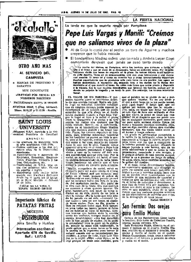 ABC SEVILLA 14-07-1983 página 52